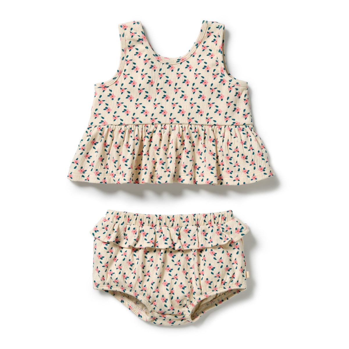 Wilson & Frenchy Organic Crinkle Ruffle Set Little Blossom
