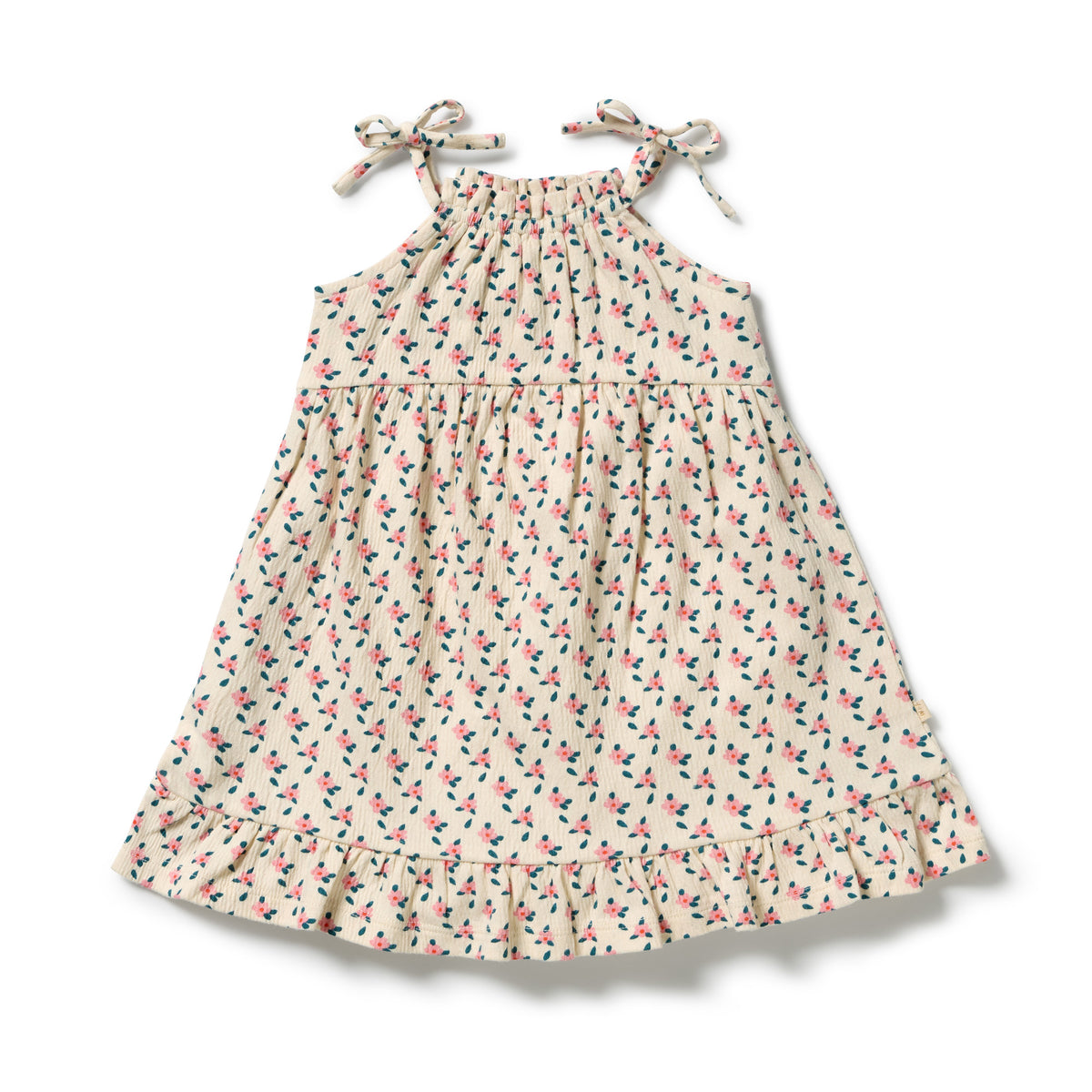 Wilson & Frenchy Organic Crinkle Ruffle Dress Little Blossom
