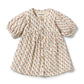 Wilson & Frenchy Organic Crinkle Button Dress Little Blossom