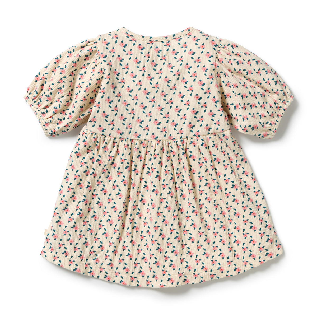 Wilson & Frenchy Organic Crinkle Button Dress Little Blossom