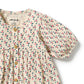 Wilson & Frenchy Organic Crinkle Button Dress Little Blossom