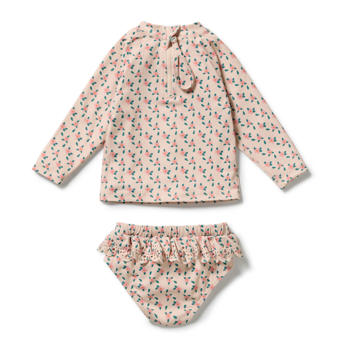 Wilson & Frenchy Cutwork Rashie Swimset Little Blossom