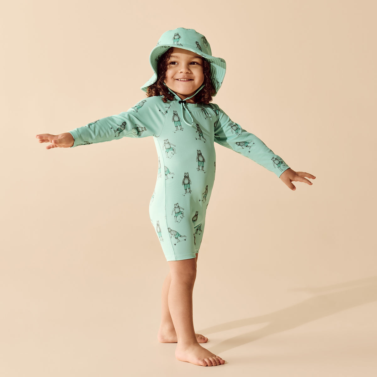 Wilson & Frenchy One Piece Boyleg Swimsuit Skater Club