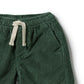 Wilson & Frenchy Organic Cord Short Moss Green