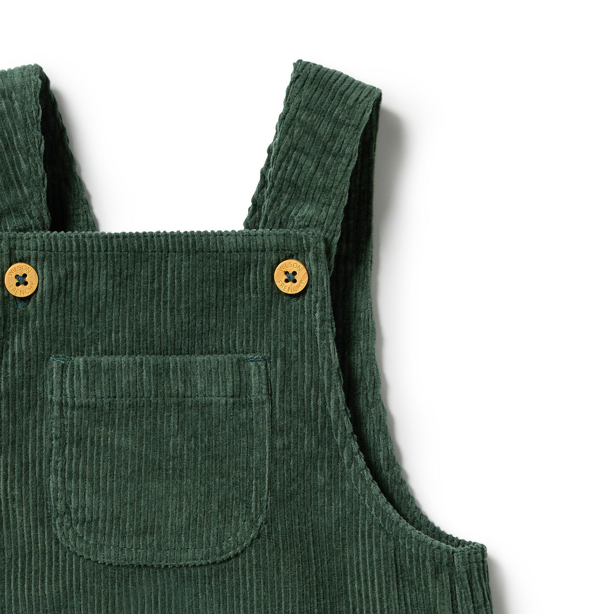 Wilson & Frenchy Organic Cord Overall Moss Green