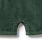 Wilson & Frenchy Organic Cord Overall Moss Green