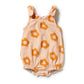 Wilson & Frenchy Organic Terry Tie Playsuit Daisy Glow