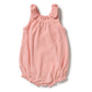 Wilson & Frenchy Organic Terry Tie Playsuit Petal Pink Check