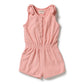 Wilson & Frenchy Organic Terry Playsuit | Jumpsuit Petal Pink Check