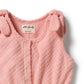 Wilson & Frenchy Organic Terry Playsuit | Jumpsuit Petal Pink Check