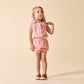 Wilson & Frenchy Organic Terry Playsuit | Jumpsuit Petal Pink Check