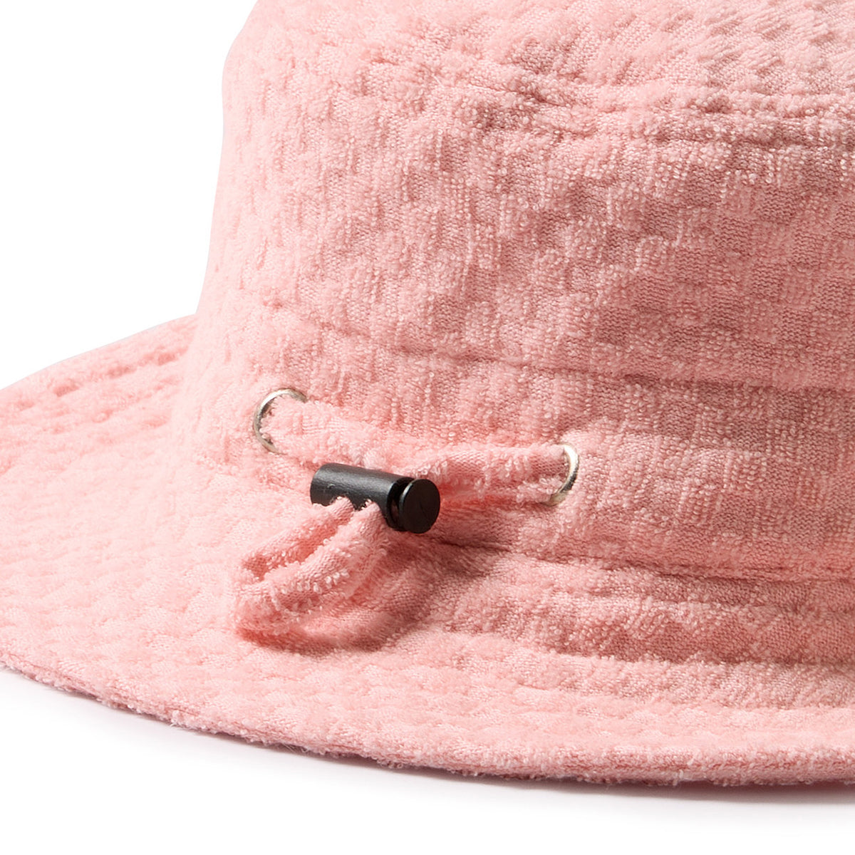 Wilson & Frenchy Organic Terry Sun Hat Petal Pink Check