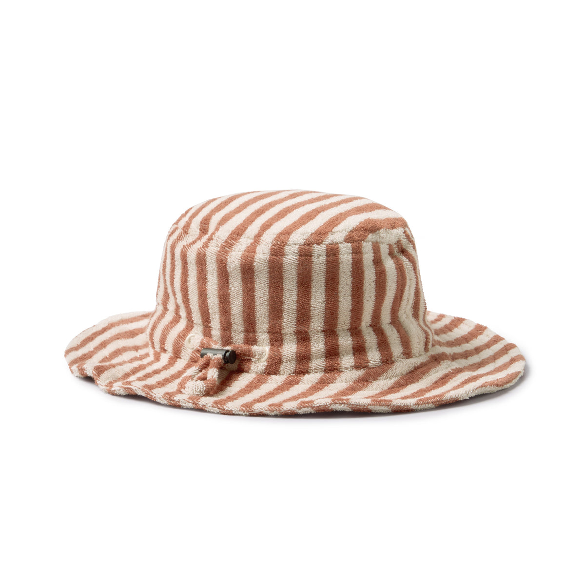 Wilson & Frenchy Organic Terry Sun Hat Cherry Cola Stripe