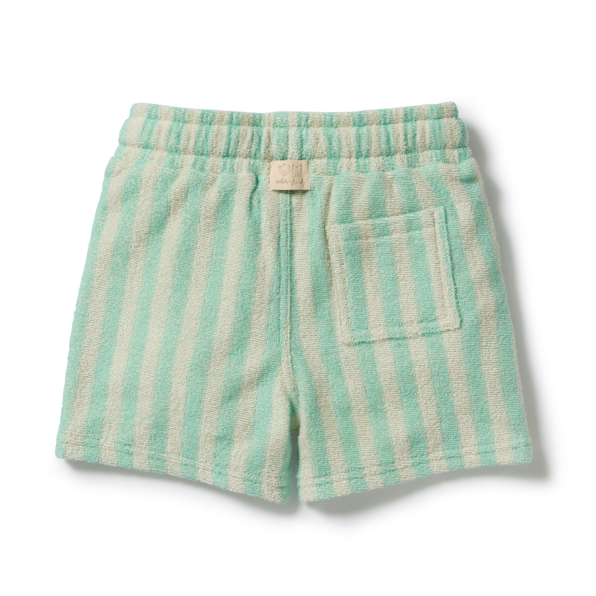 Wilson & Frenchy Organic Terry Short Seafoam Stripe