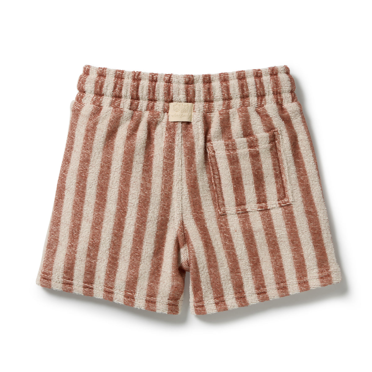 Wilson & Frenchy Organic Terry Short Cherry Cola Stripe