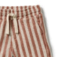 Wilson & Frenchy Organic Terry Short Cherry Cola Stripe