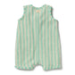 Wilson & Frenchy Organic Terry Growsuit Seafoam Stripe
