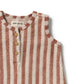 Wilson & Frenchy Organic Terry Growsuit Cherry Cola Stripe