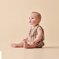 Wilson & Frenchy Organic Terry Growsuit Cherry Cola Stripe