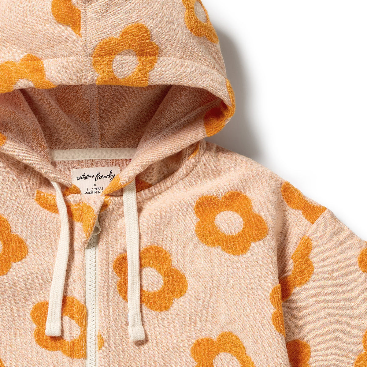 Wilson & Frenchy Organic Terry Hooded Towel Daisy Glow