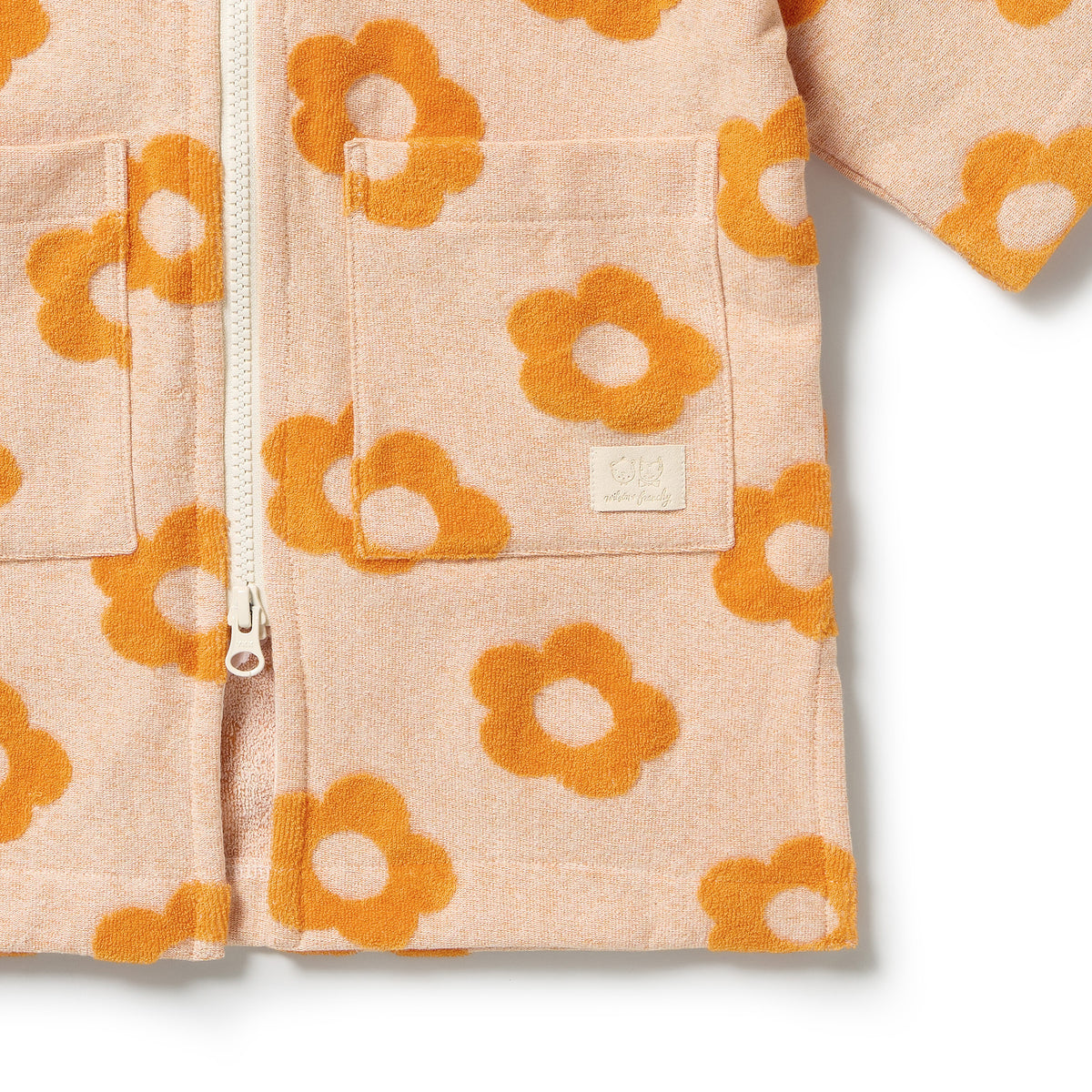 Wilson & Frenchy Organic Terry Hooded Towel Daisy Glow