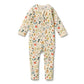 Wilson & Frenchy Organic Zipsuit with Feet Summer Garden