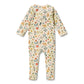 Wilson & Frenchy Organic Zipsuit with Feet Summer Garden