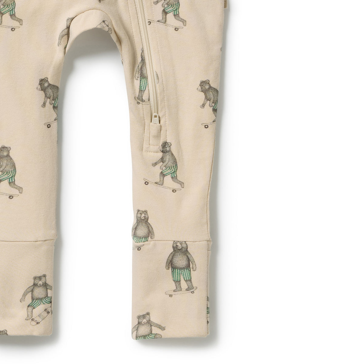 Wilson & Frenchy Organic Zipsuit with Feet Skater Club