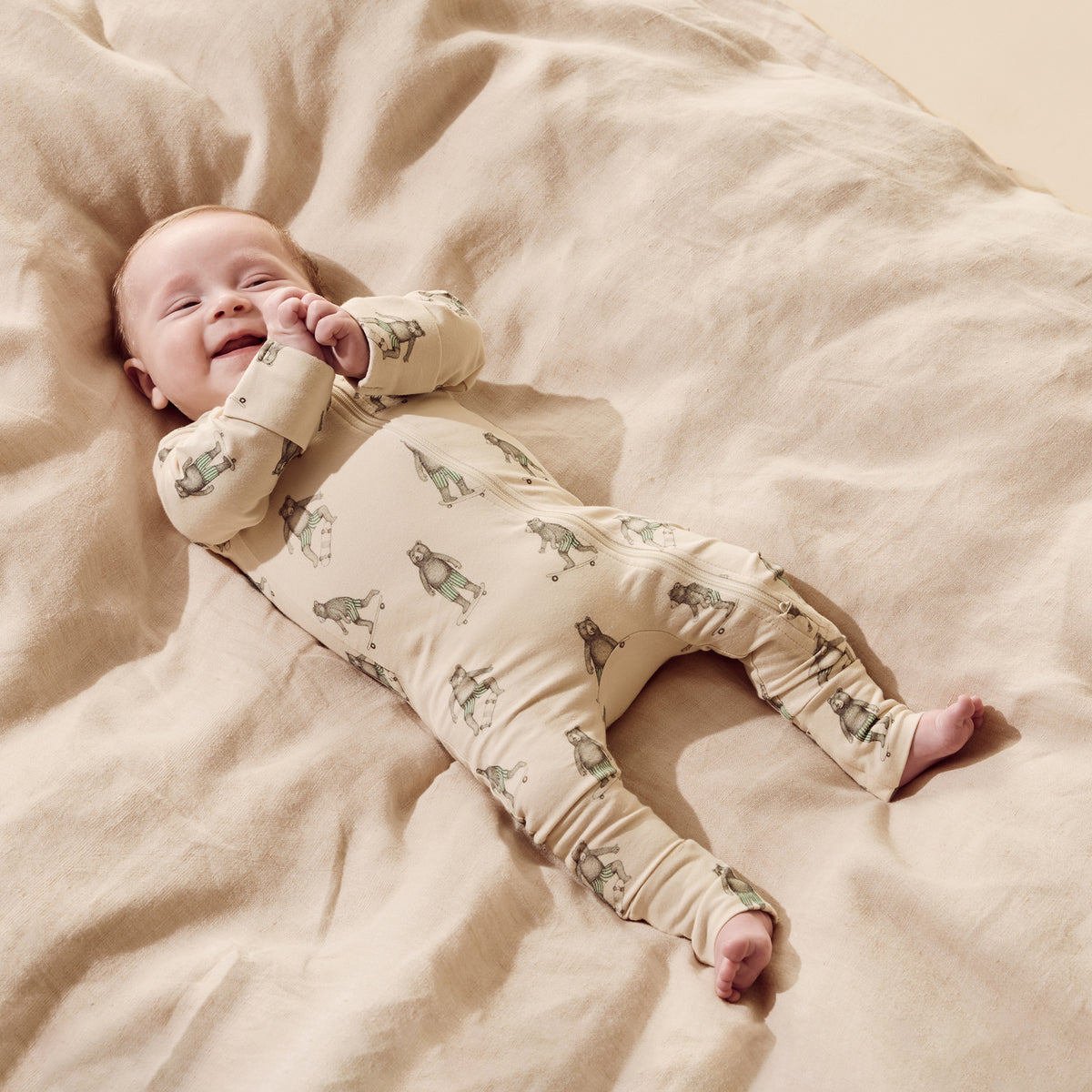 Wilson & Frenchy Organic Zipsuit with Feet Skater Club