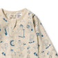 Wilson & Frenchy Organic Zipsuit with Feet Tout est Magique