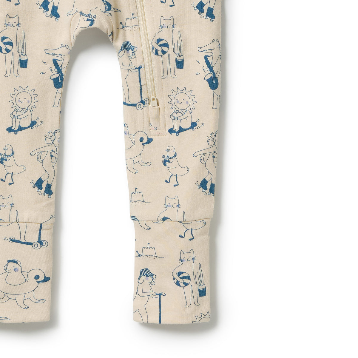 Wilson & Frenchy Organic Zipsuit with Feet Tout est Magique
