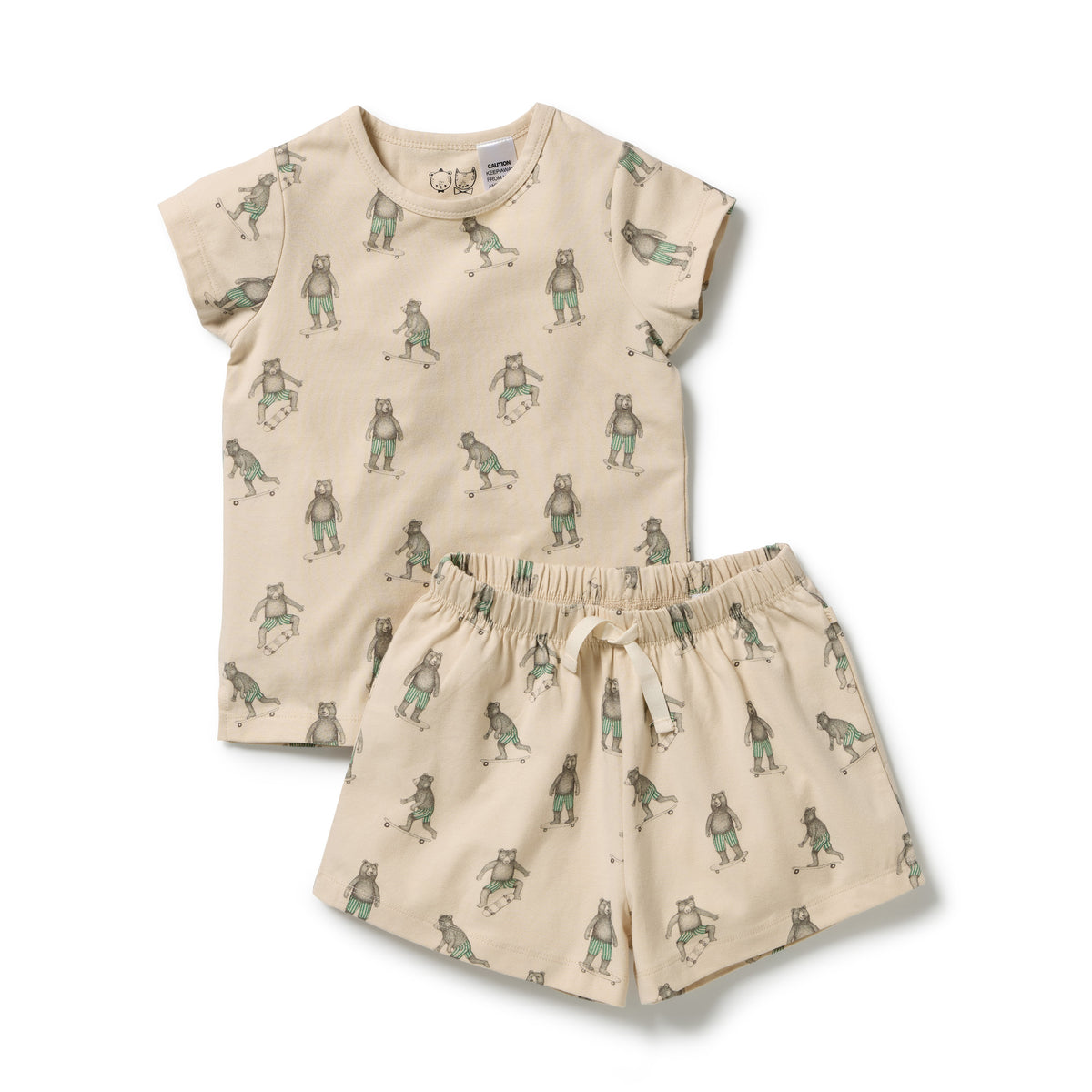 Wilson & Frenchy Organic Short Sleeved Pyjamas Skater Club