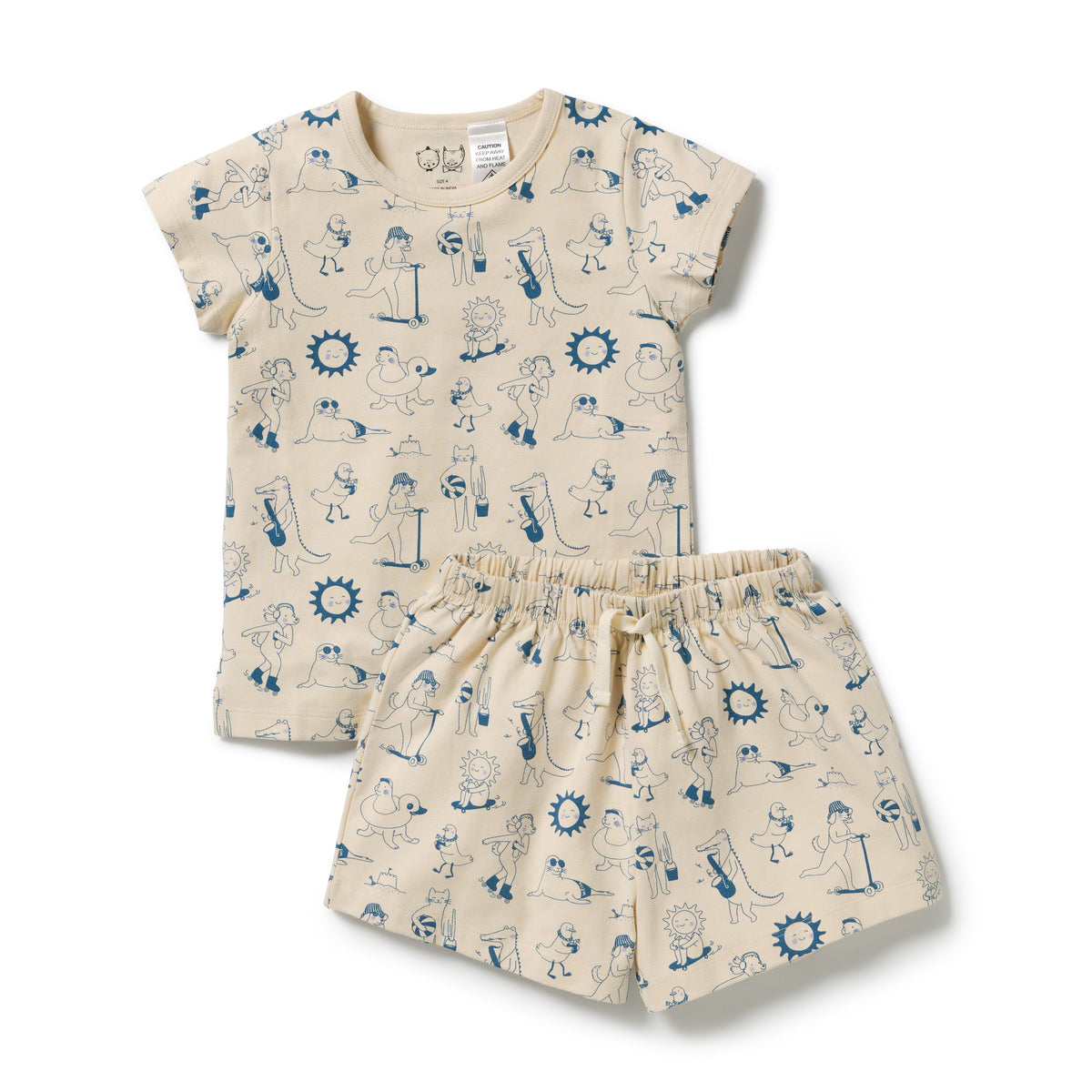 Wilson & Frenchy Organic Short Sleeved Pyjamas Tout est Magique