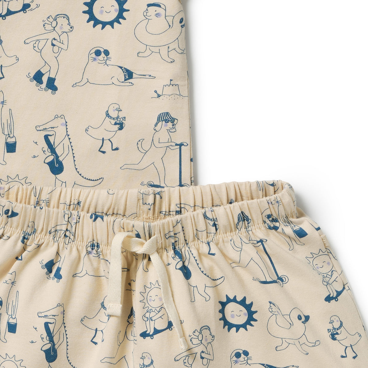 Wilson & Frenchy Organic Short Sleeved Pyjamas Tout est Magique