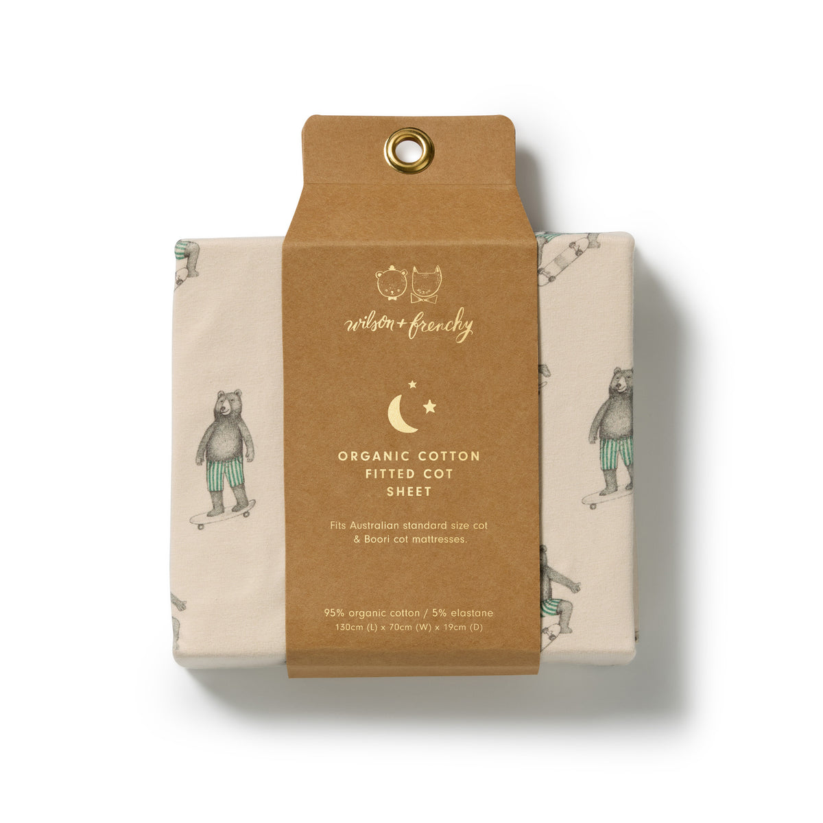 Wilson & Frenchy Organic Cot Sheet Skater Club