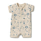 Wilson & Frenchy Organic Boyleg Zipsuit Tout est Magique