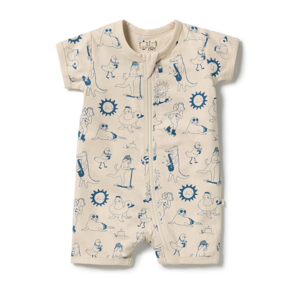 Wilson & Frenchy Organic Boyleg Zipsuit Tout est Magique