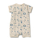 Wilson & Frenchy Organic Boyleg Zipsuit Tout est Magique