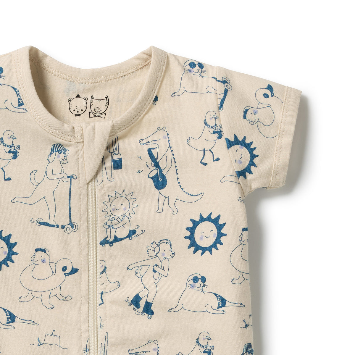Wilson & Frenchy Organic Boyleg Zipsuit Tout est Magique