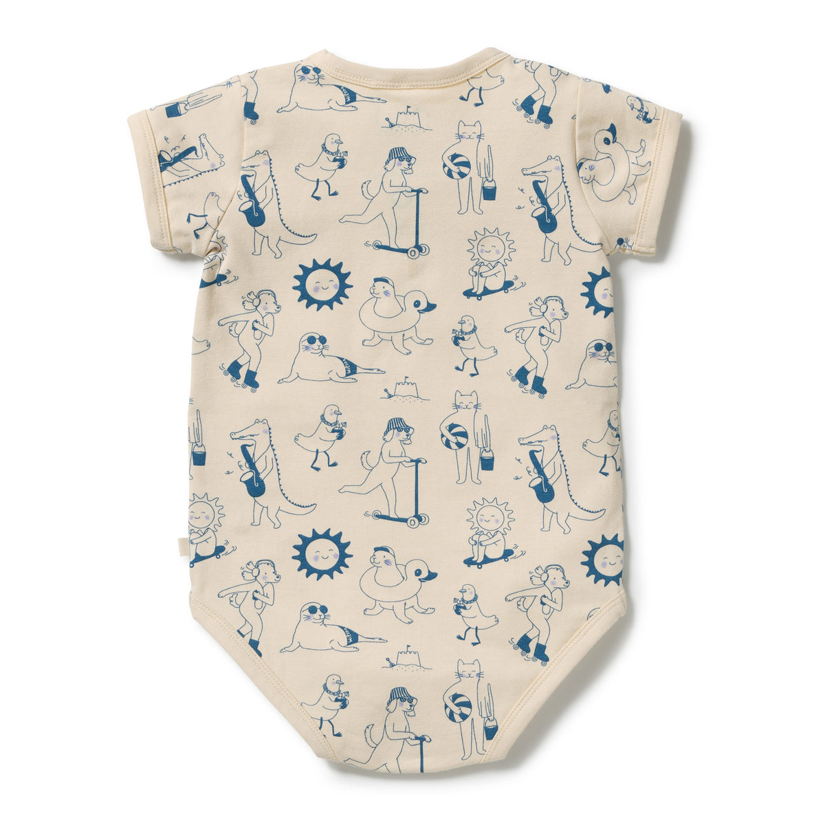 Wilson & Frenchy Organic Henley Bodysuit Tout est Magique