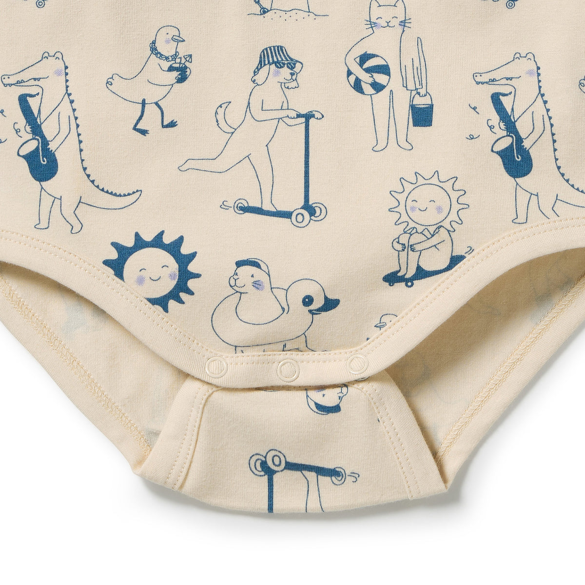 Wilson & Frenchy Organic Henley Bodysuit Tout est Magique