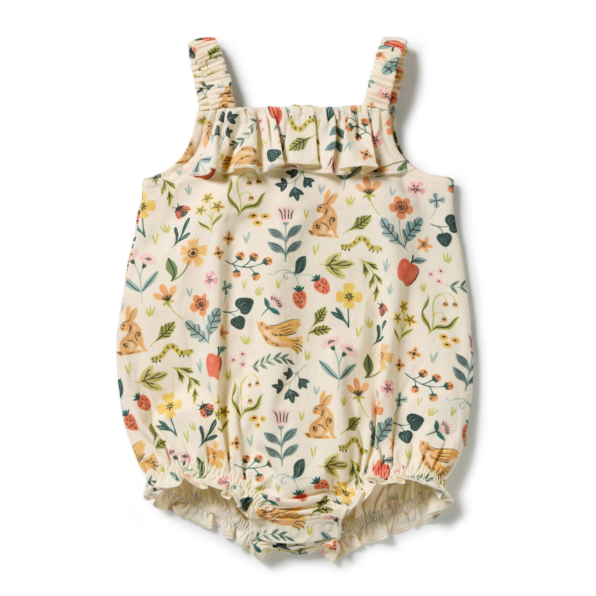 Wilson & Frenchy Organic Playsuit Summer Garden