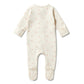 Wilson & Frenchy Organic Zipsuit with Feet Little Blossom