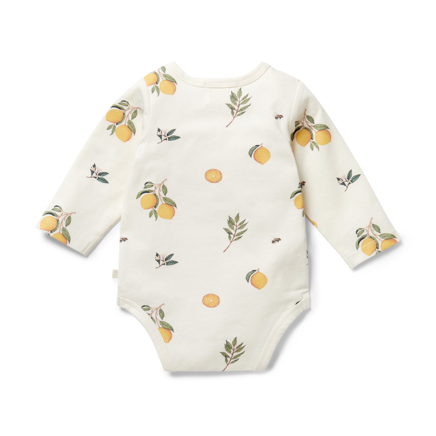 Wilson & Frenchy Organic Long Sleeve Bodysuit Lovely Lemons