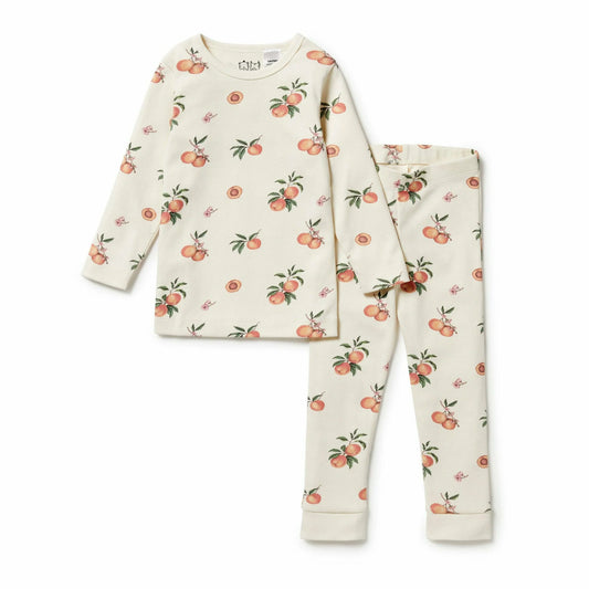 Wilson & Frenchy Organic Long Sleeve Pyjamas So Peachy