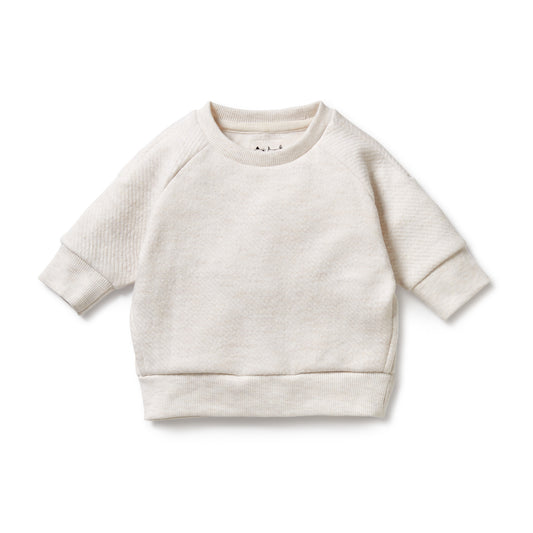 Wilson & Frenchy Organic Quilted Sweat Oatmeal