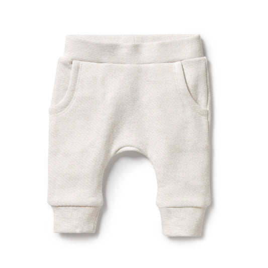 Wilson & Frenchy Organic Quilted Pant Oatmeal