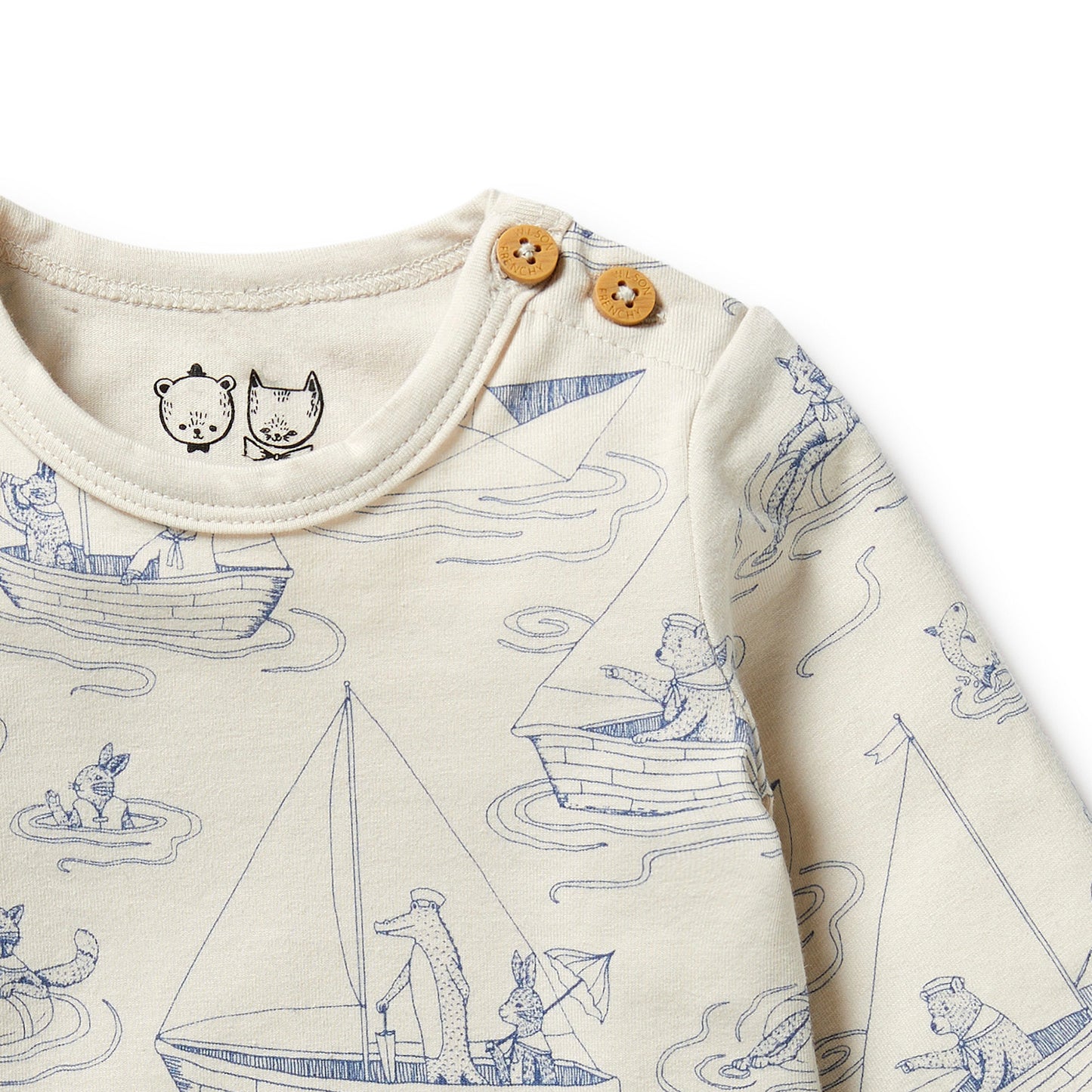 Wilson & Frenchy Organic Bodysuit Sail Away