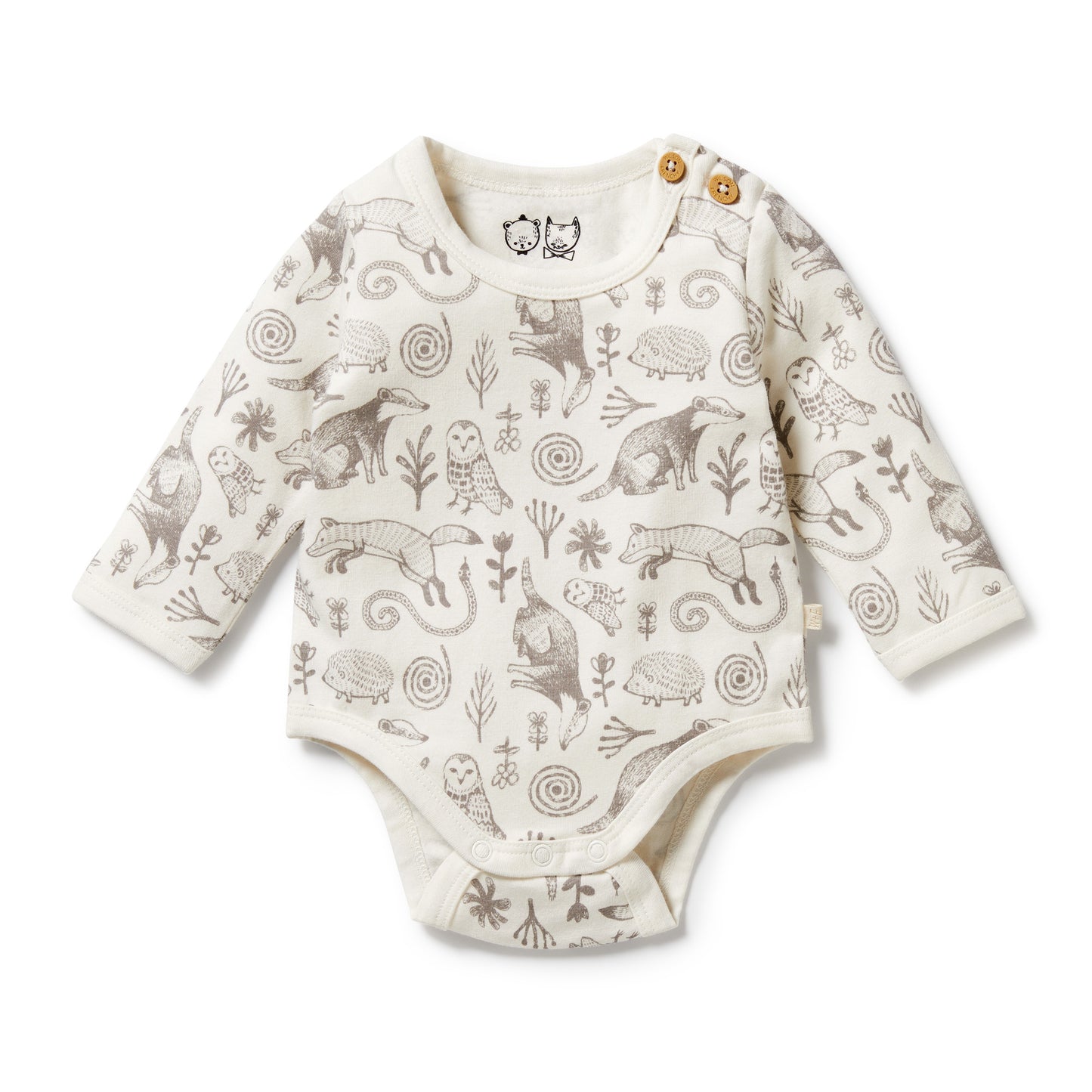 Wilson & Frenchy Organic Bodysuit Tribal Woods