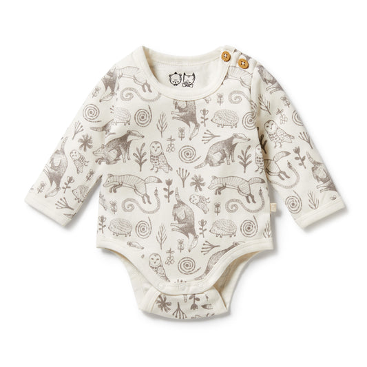Wilson & Frenchy Organic Bodysuit Tribal Woods